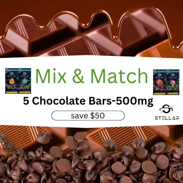 Mix & Match 5 Chocolate Bars-500mg